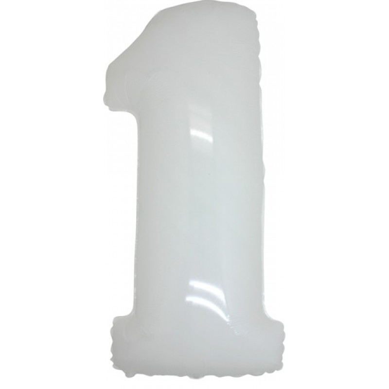 40" Numero 1 Bianco